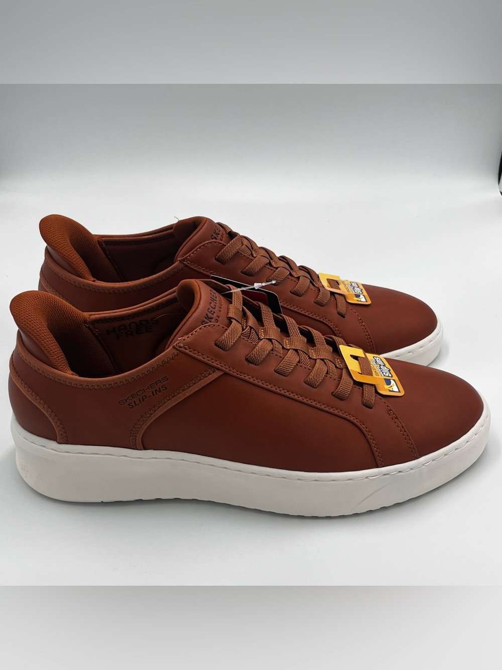 Skechers Break Double Vented Memory Foam Low-Top Sneaker Mens 11.5W Cognac